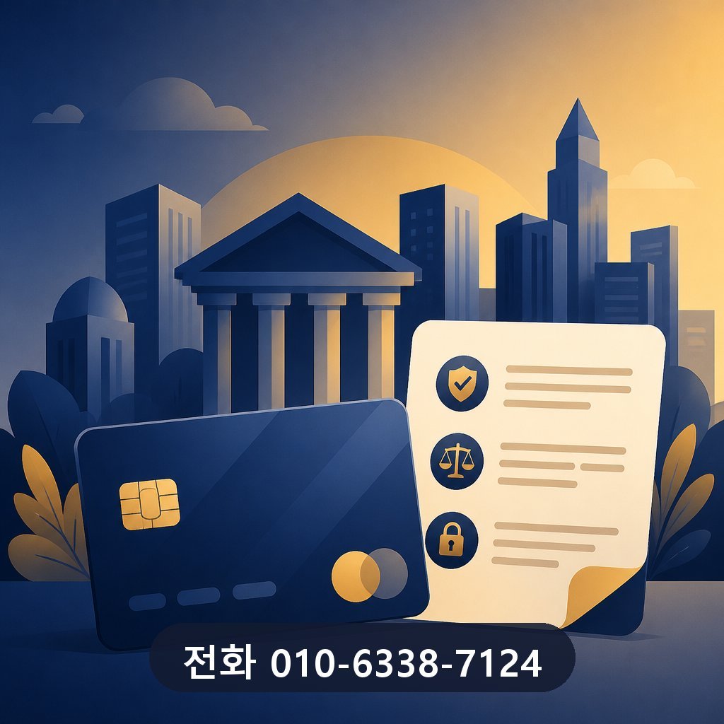 카드깡 정식업체 카드사 약관 확인 이미지 · 문의 010-6338-7124