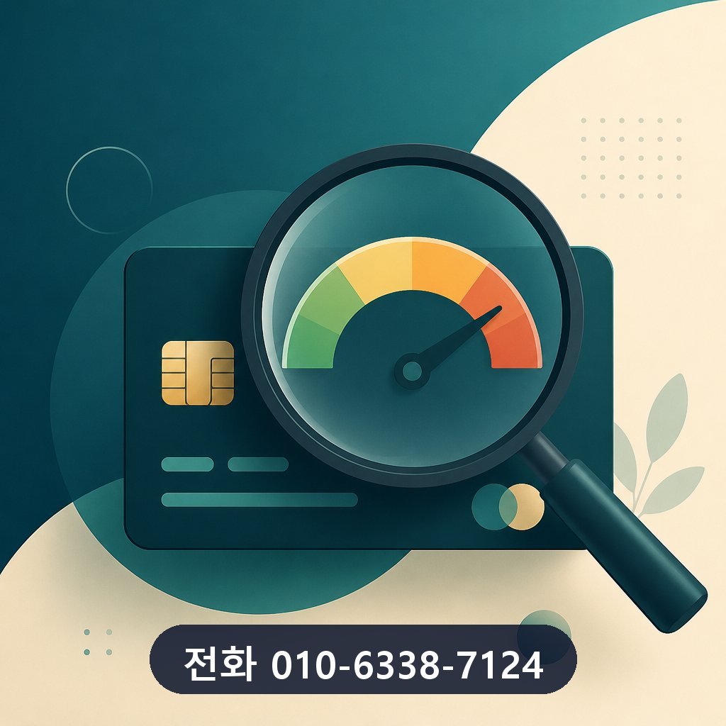 카드깡 정식업체 한도 확인 이미지 · 문의 010-6338-7124